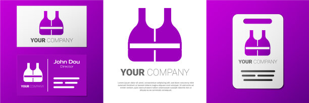 标志型救生衣图标隔离在白色图片下载