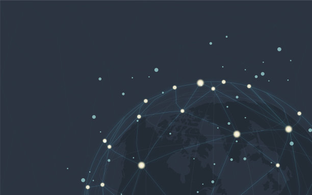 全球连接蓝色背景图片下载