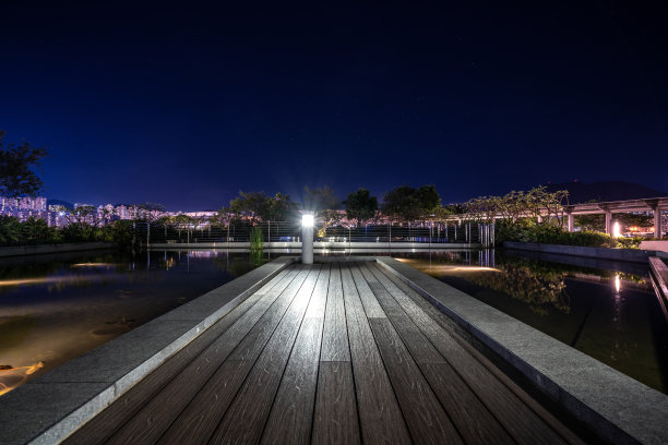 香港城市公园及街道照明图片下载