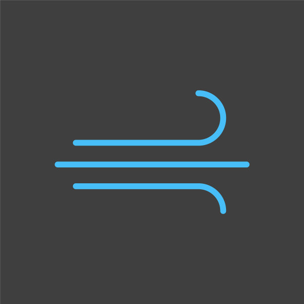 吹风或风图标在黑暗的背景图片下载