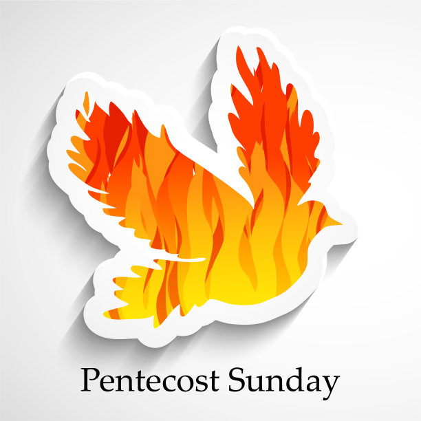 基督教五旬节星期日背景图片下载