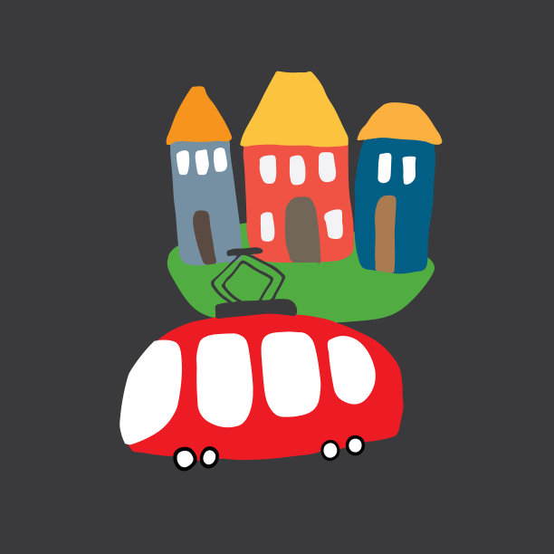 可爱的汽车，卡通涂鸦，交通t恤图片下载