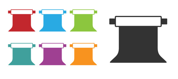 黑色空照相馆图标孤立在白色图片下载