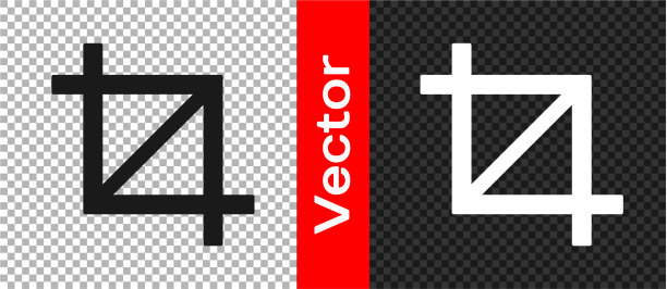 黑色图片作物照片图标孤立图片下载