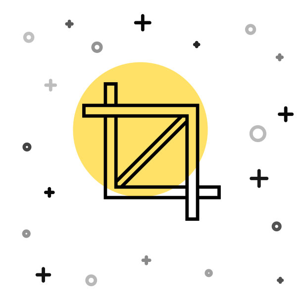 黑线图片作物照片图标孤立上图片下载