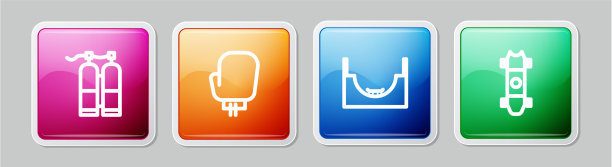 设线水陆拳击手套溜冰公园和图片下载