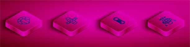 设置等距线降落伞护膝攀登者图片下载