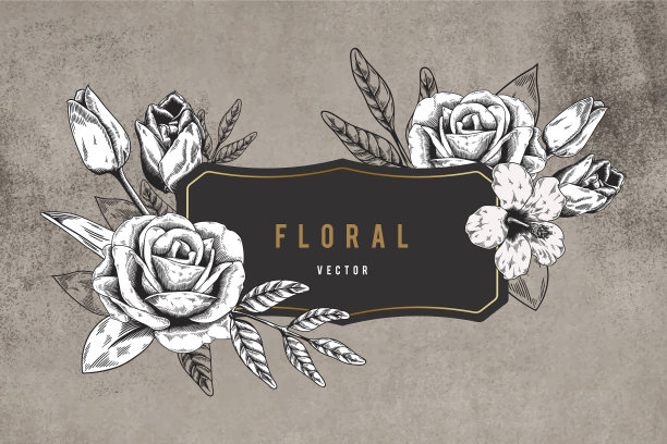 花卉陷害徽章图片下载