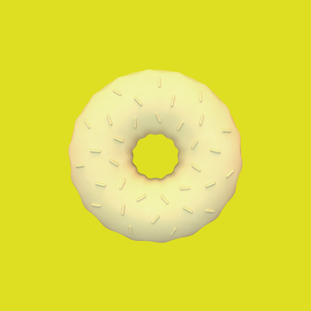 3 d甜甜圈。图片下载