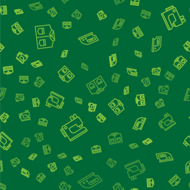 设线衬衫缝纫机和电熨斗图片下载