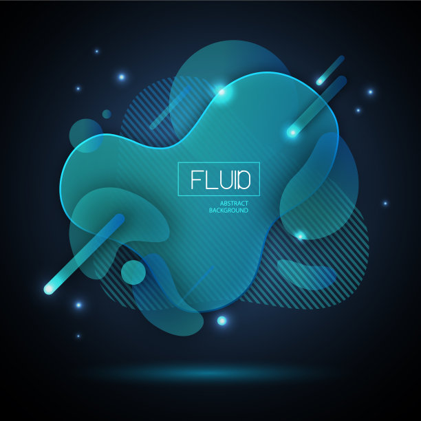 流体抽象几何背景图片下载