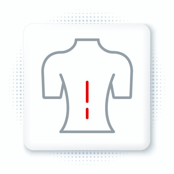 线按摩图标隔离在白色背景图片下载