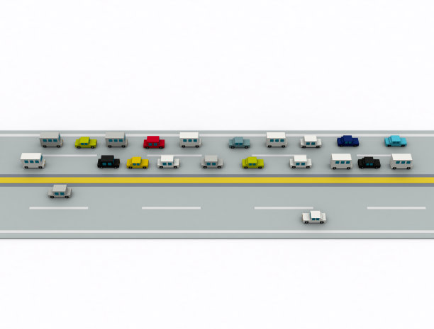 交通繁忙的道路图片下载