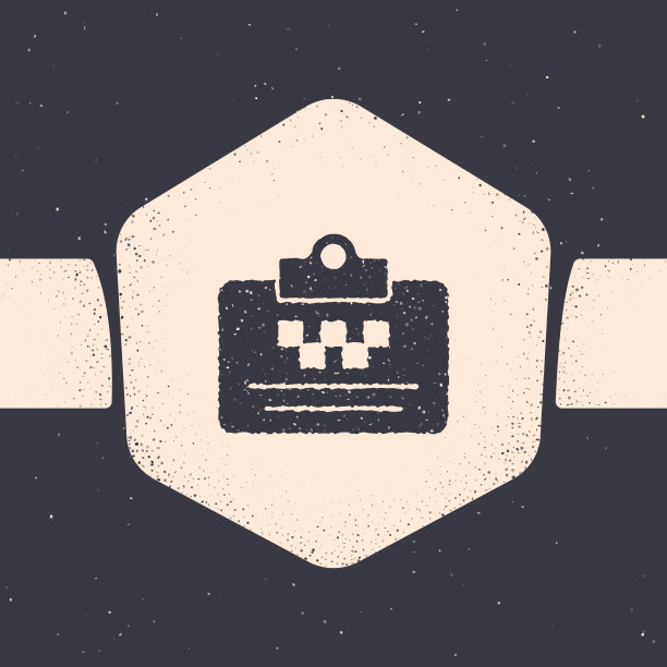 垃圾出租车司机执照图标孤立在灰色图片下载