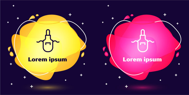 设线厨房围裙图标隔离在蓝色上图片下载