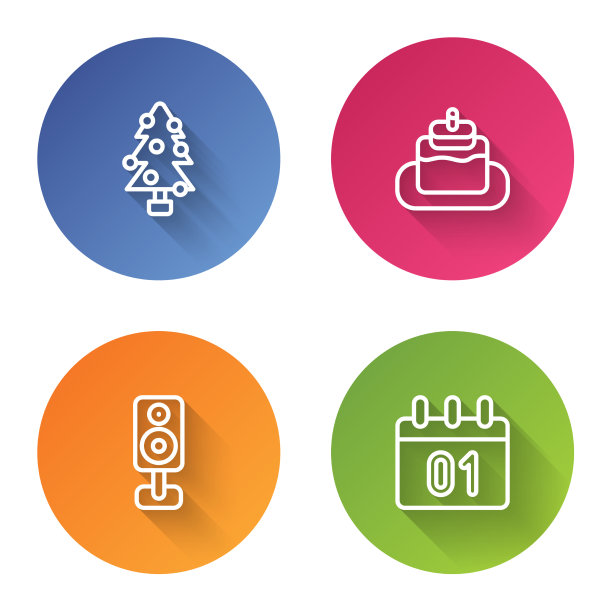 设置圣诞树蛋糕立体声扬声器和图片下载