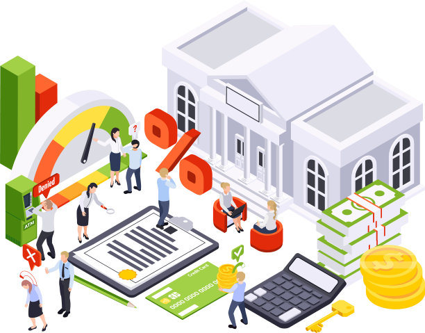银行贷款等距构成图片下载