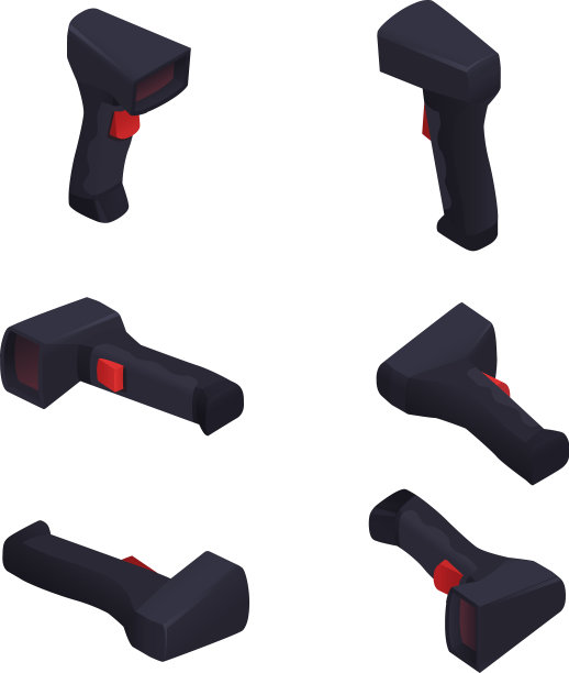 现代仓库扫描仪等距图片下载