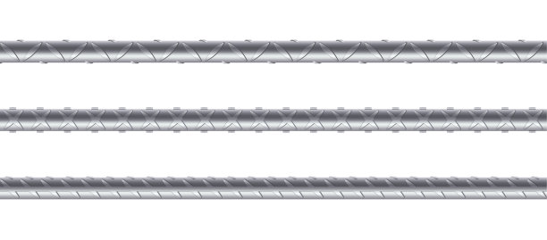 无缝钢筋白色背景集图片下载