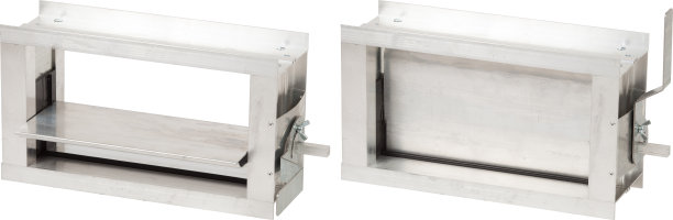 空气量阻尼器隔离在白色背景图片下载