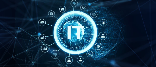 IT顾问展示关于信息技术的标签云图片下载