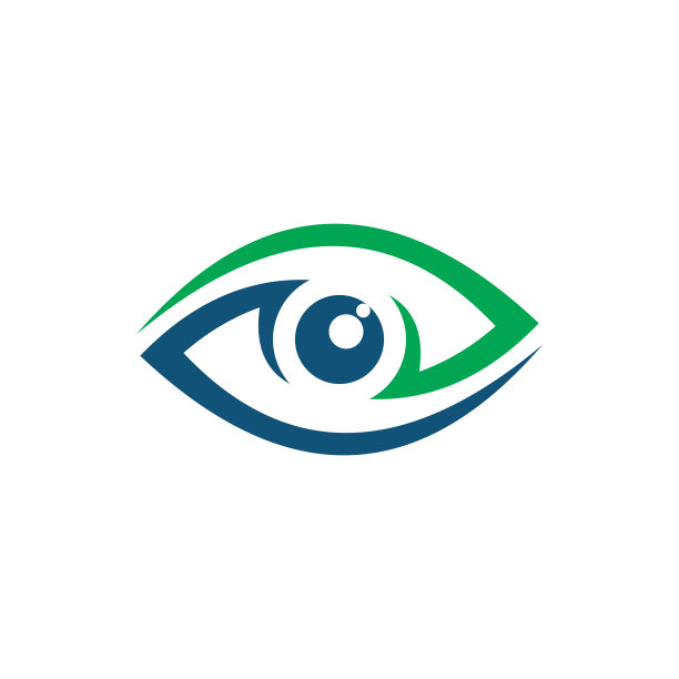 眼睛抽象的标志矢量设计图片下载