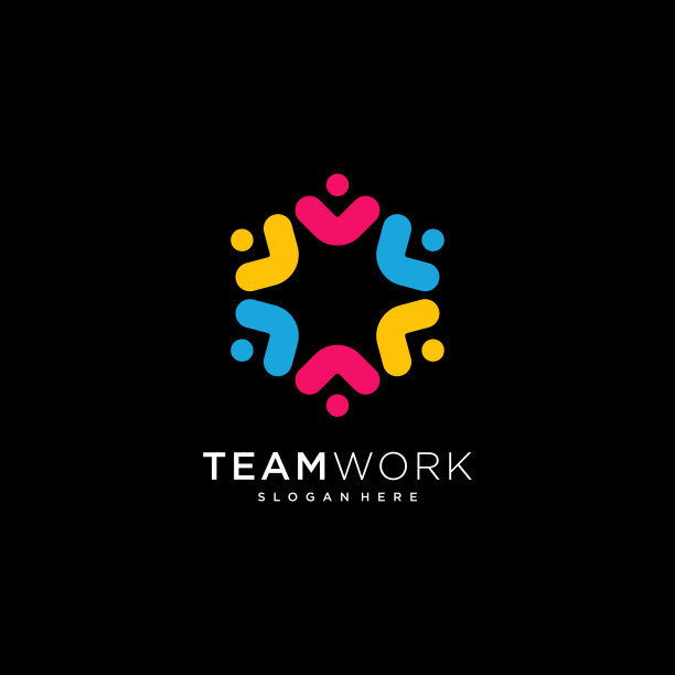 抽象的人向量设计代表团队合作、多样性、符号和符号。图片下载