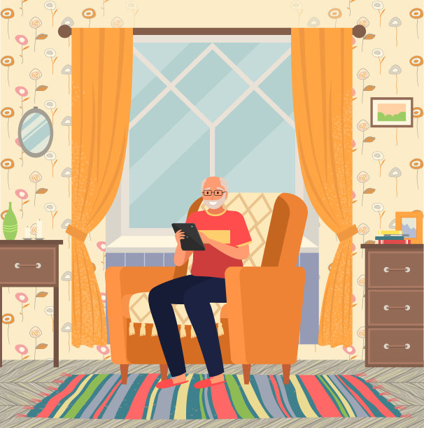 老年人玩电子游戏。拥有不同设备的高级人员。老年人的电脑教育图片下载