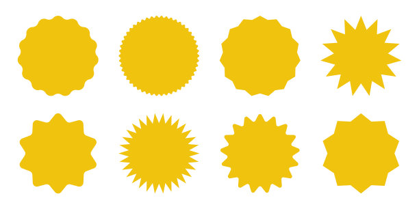 黄色的购物标签收集销售或图片下载