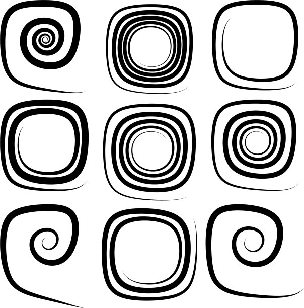 螺旋涡旋是涡旋元件的循环漩涡图片下载