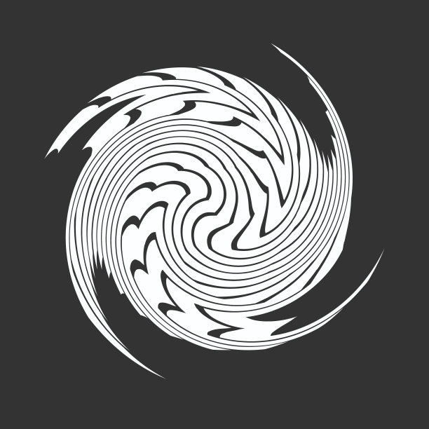 几何螺旋漩涡旋转抽象耳蜗图片下载