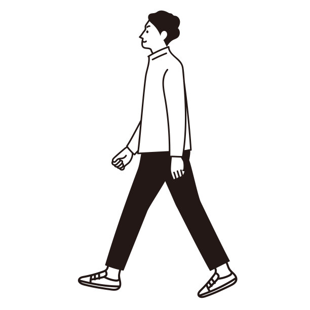 一个商人行走的全身向量。图片下载