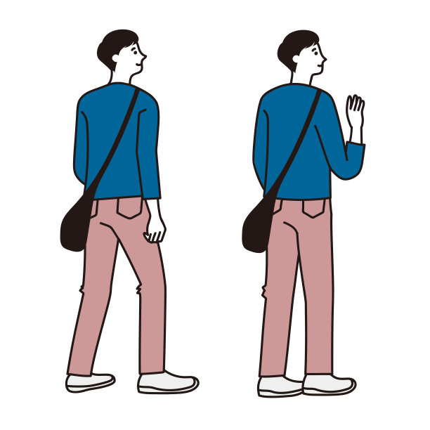 商人背全身体矢量图片下载