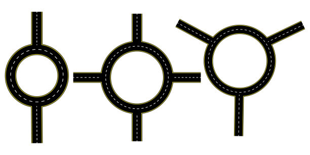 道路为概念设计。旅行的概念。线矢量图标。前视图。矢量插图。股票的形象。每股收益10。图片下载