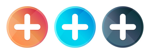 加号图标蒸汽雾圆形按钮闪亮插图图片下载