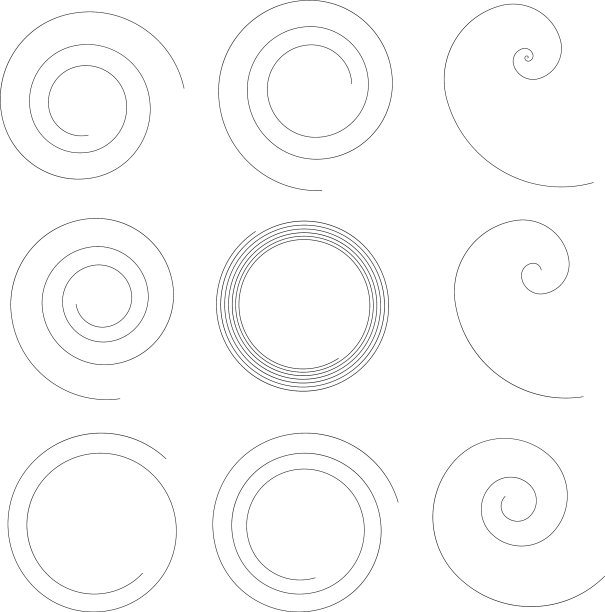 螺旋式旋流旋流设计元素图片下载