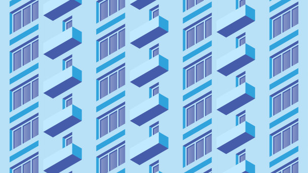 等角建筑立面图图片下载