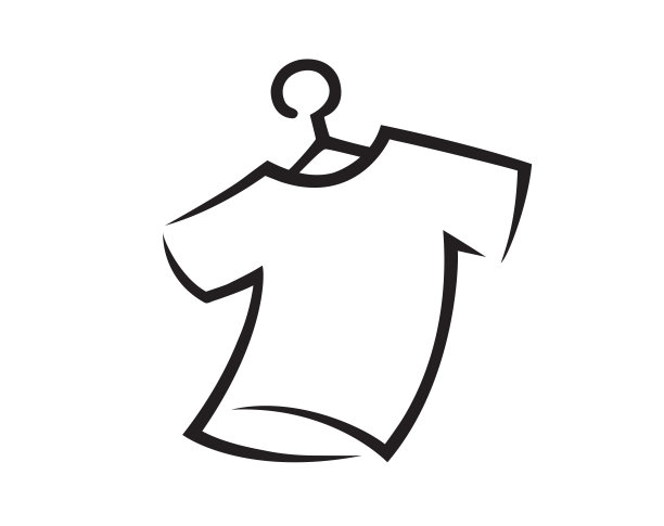 创意t恤标志矢量符号图片下载