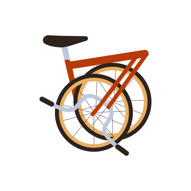 矢量平红色现代折叠城市自行车孤立在白色。生态运输侧视图。乘坐轻便轻便的电动折叠自行车。生态友好的交通。图片下载