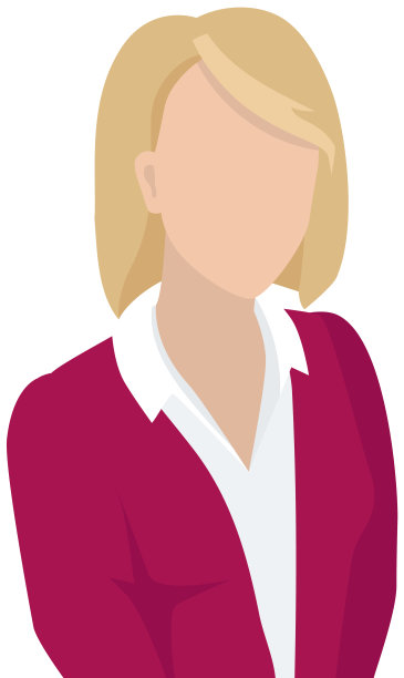 穿着职业装的女商人。矢量插图的女人在一个办公室的服装孤立图片下载