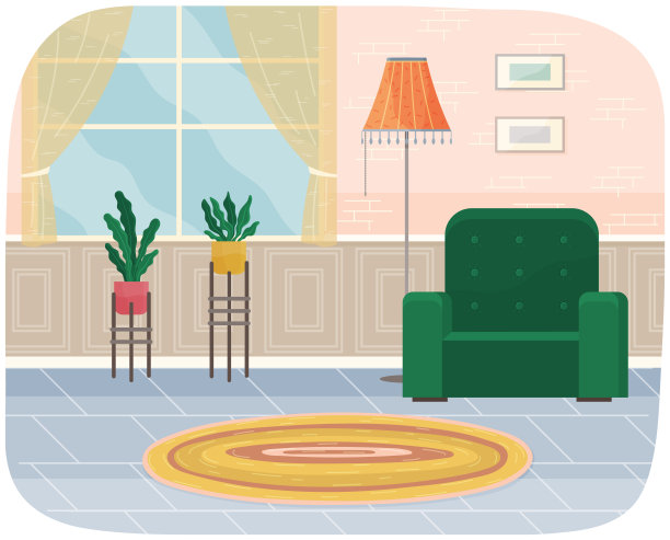 平面设计室内。公寓家具的规划和布置。客厅。家里的生活方式。风格的房子图片下载