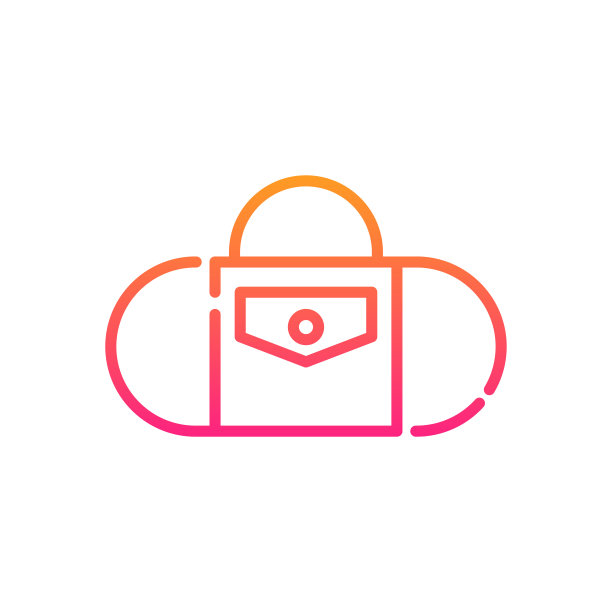 干袋矢量渐变图标风格插图。EPS 10个文件图片下载