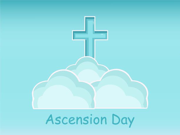 耶稣升天节背景图片下载