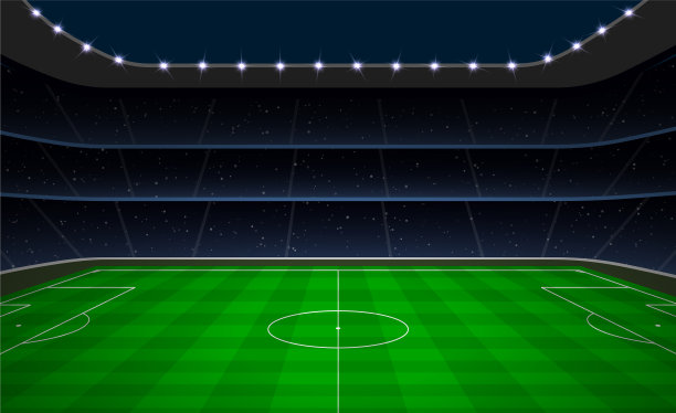 足球场足球场有绿色的场地图片下载