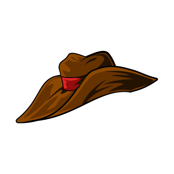 棕色经典牛仔帽图片下载