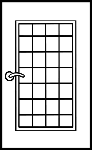 彩色书内门玻璃嵌板图片下载