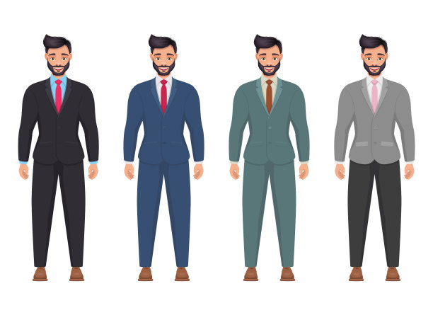 商人设计孤立在白色背景上图片下载