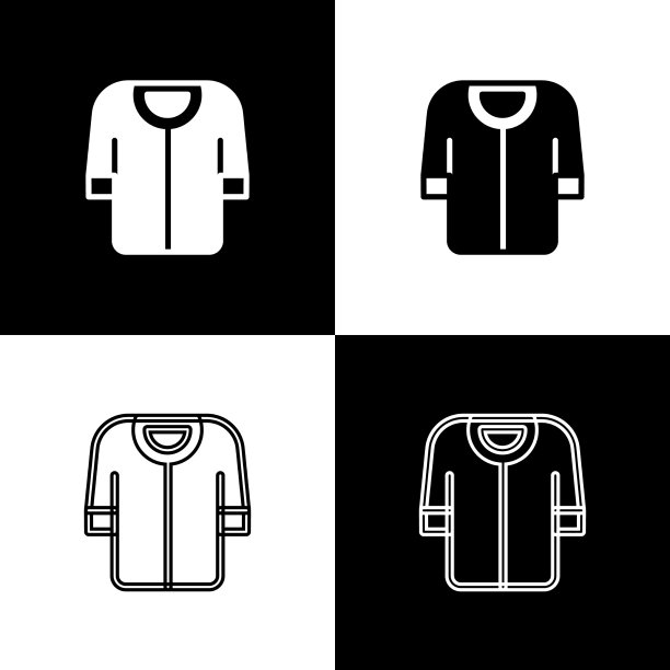 集棒球t恤图标孤立在黑色和图片下载