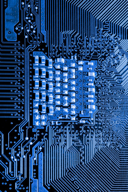 主板电子元件抽象背景图片下载