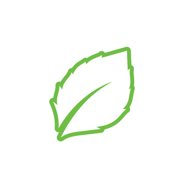 叶子标志绿色生态自然元素形象图片下载